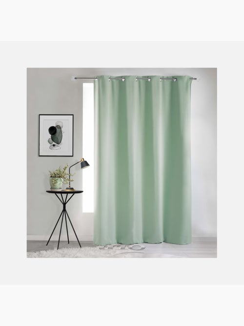 Cortina opaca lisa con ojales - Kiabi