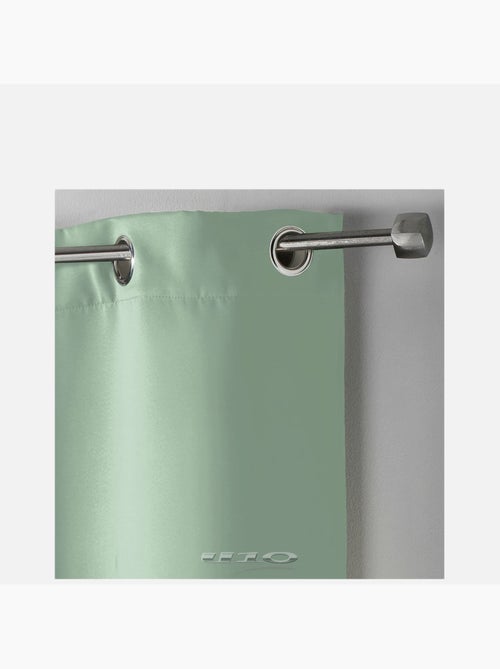 Cortina opaca lisa con ojales - Kiabi