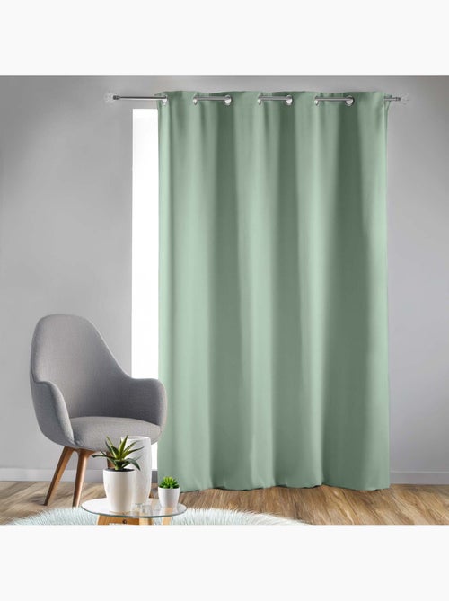 Cortina opaca lisa con ojales - Kiabi