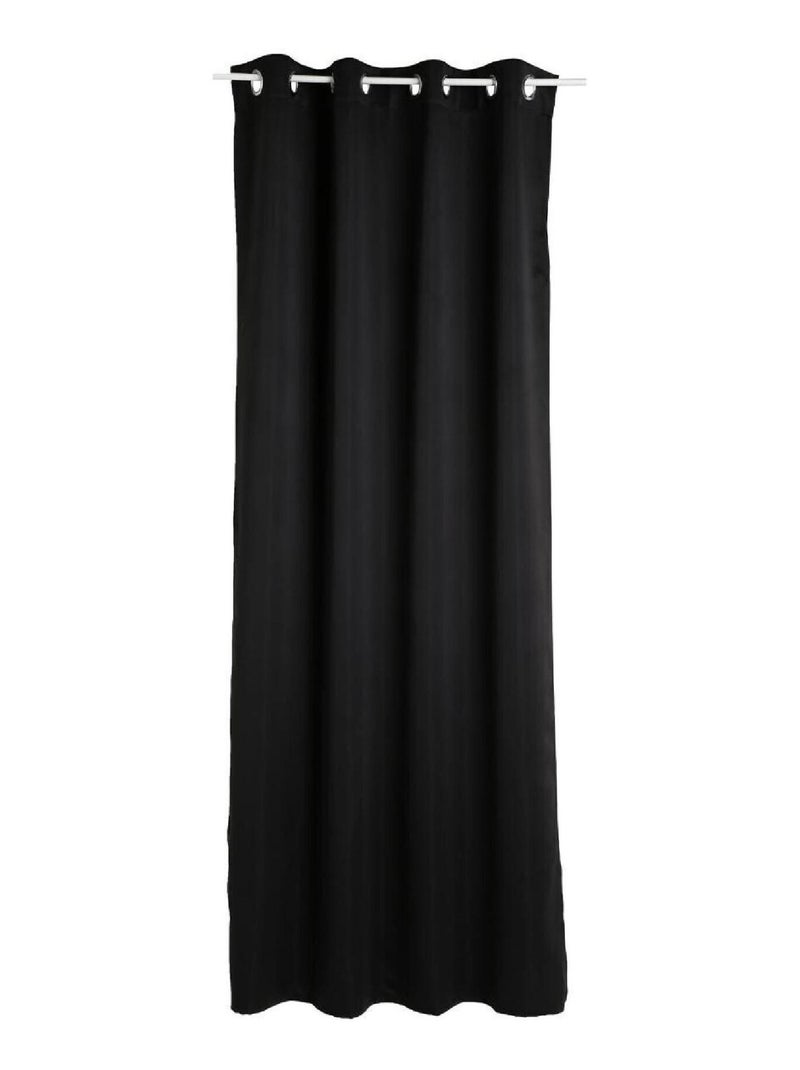 Cortina opaca lisa y elegante Negro - Kiabi