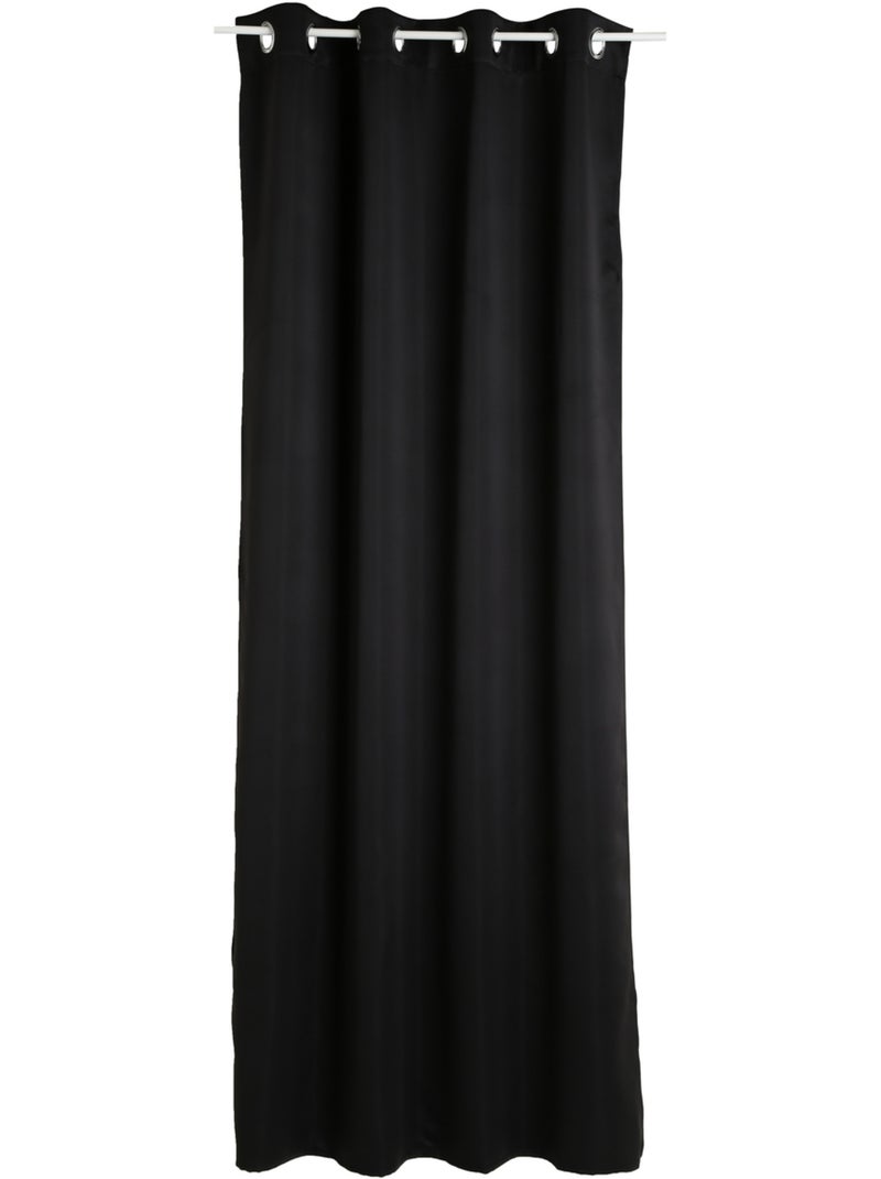 Cortina opaca lisa y elegante Negro - Kiabi