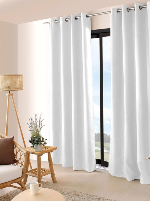 Cortina opaca lisa y roscada - Kiabi