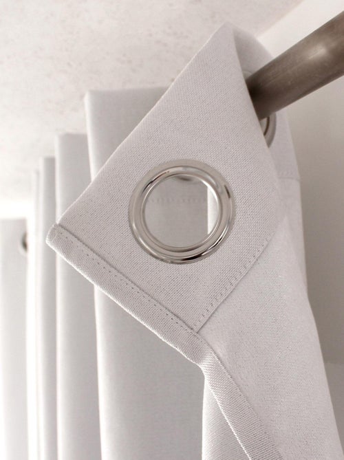 Cortina opaca lisa y roscada - Kiabi