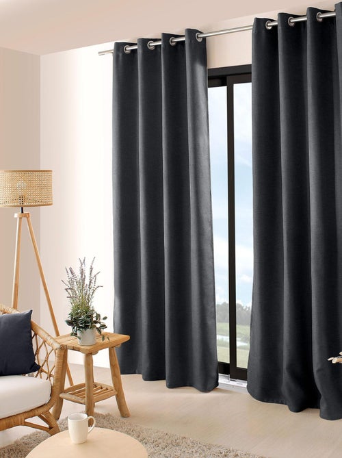 Cortina opaca lisa y roscada - Kiabi