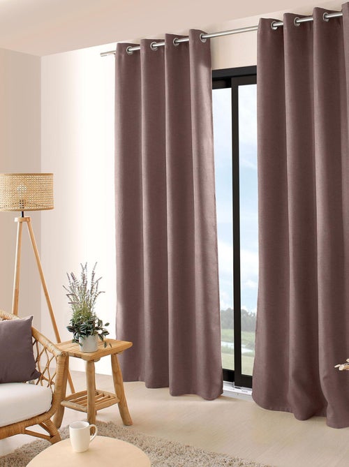 Cortina opaca lisa y roscada - Kiabi