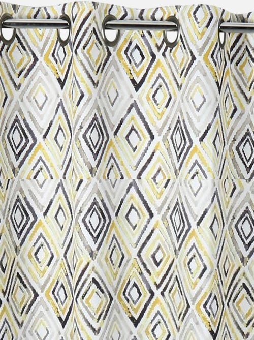 Cortina opaca motivos geométricos rombos - Kiabi