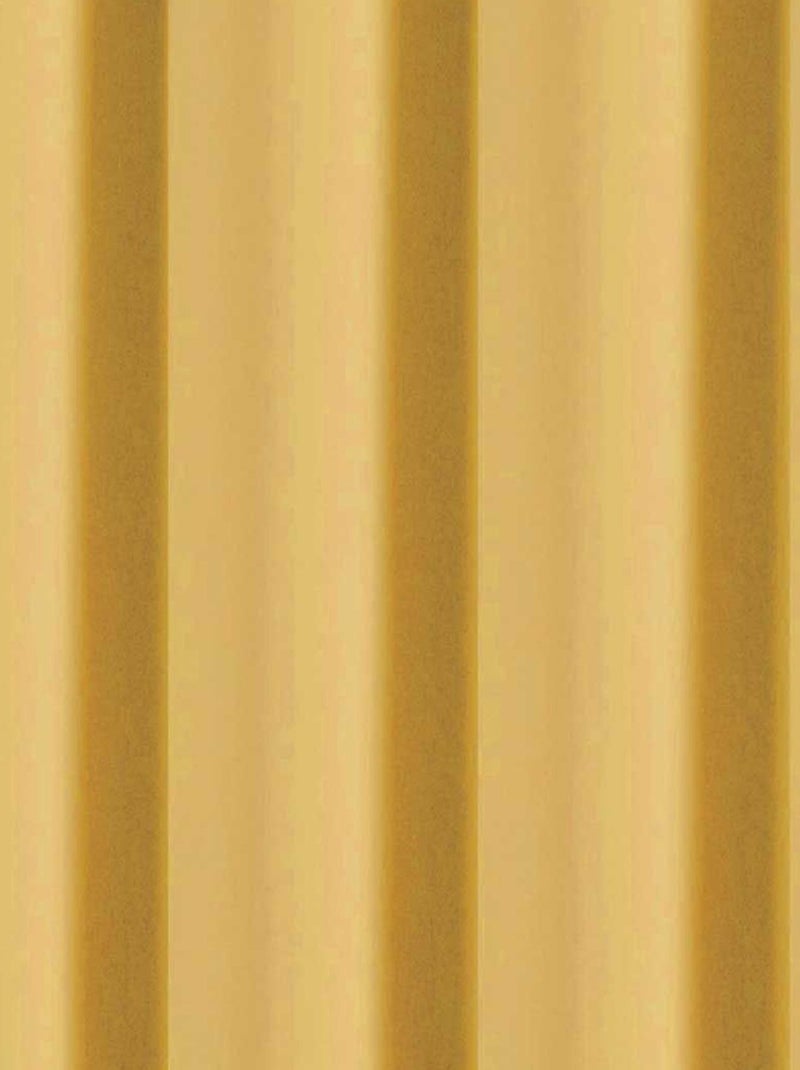 Cortina opaca para dormitorio y salón Amarillo mostaza - Kiabi