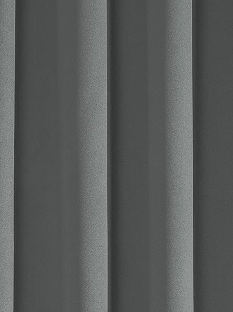 Cortina opaca para dormitorio y salón Gris ratón - Kiabi
