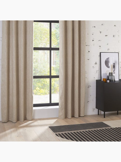 Cortina opaca pio beige 140x260cm - Kiabi