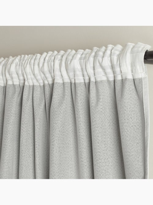 Cortina opaca y térmica de 3 capas con triple sujeción - Kiabi Cortina opaca y térmica de 3 capas con triple sujeción - Kiabi