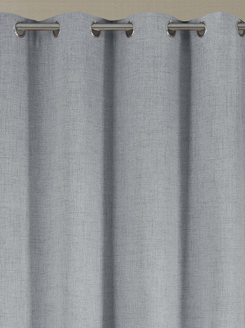 Cortina opaca y térmica Gris claro - Kiabi