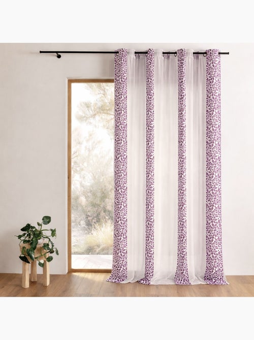 Cortina Organza Jacquard motivo hojarasca - Kiabi Cortina Organza Jacquard motivo hojarasca - Kiabi