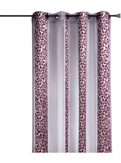 Cortina Organza Jacquard motivo hojarasca - Kiabi Cortina Organza Jacquard motivo hojarasca - Kiabi