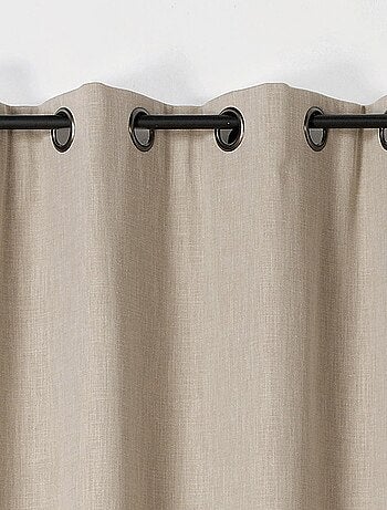 Cortina oscurecedora y aislante con efecto tejido