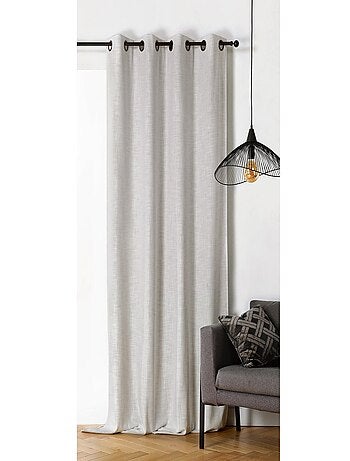 Cortina oscurecedora y aislante con efecto tejido