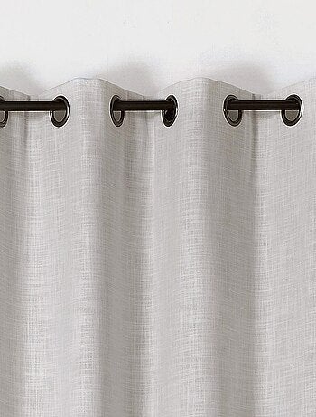 Cortina oscurecedora y aislante con efecto tejido