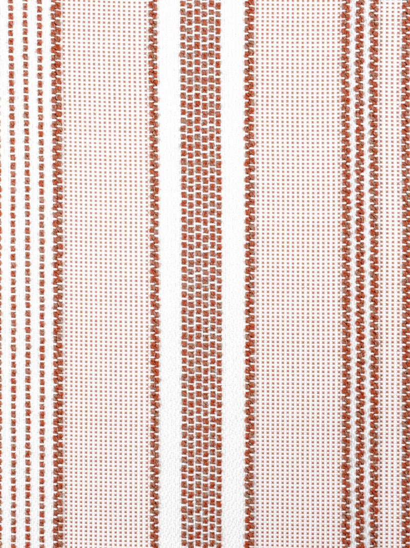 Cortina outdoor a rayas repelente al agua Naranja coral - Kiabi