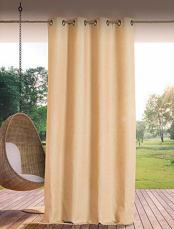 Cortina outdoor jaspeada repelente al agua