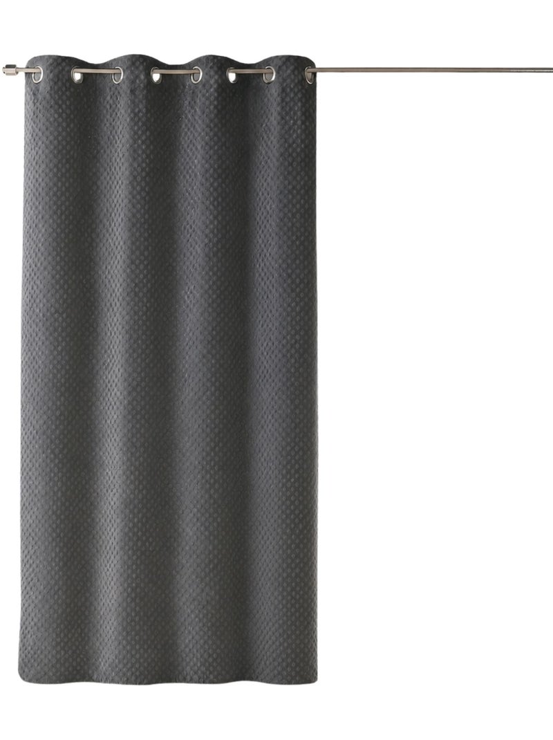 Cortina Polar con relieves Gris claro - Kiabi
