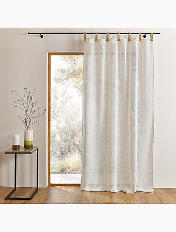 Cortina polilínea con patas de yute