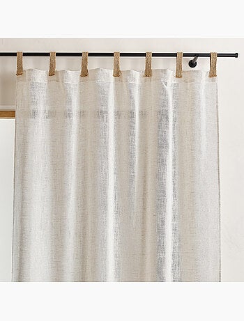 Cortina polilínea con patas de yute