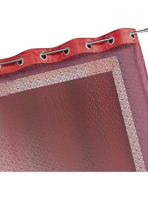 Cortina red con paramento en tafetán - Kiabi