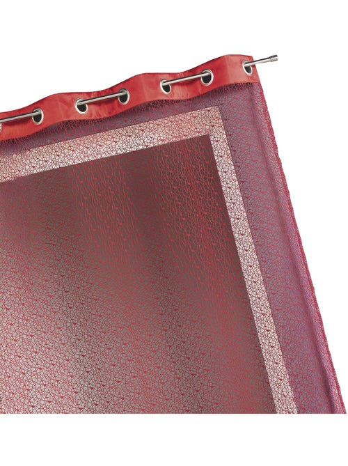 Cortina red con paramento en tafetán - Kiabi