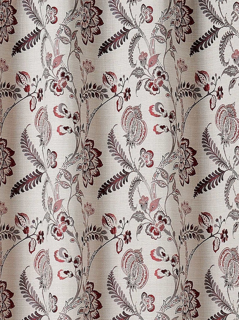 Cortina screen vintage floral Rojo - Kiabi