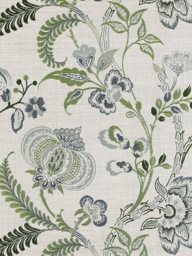 Cortina screen vintage floral Verde - Kiabi