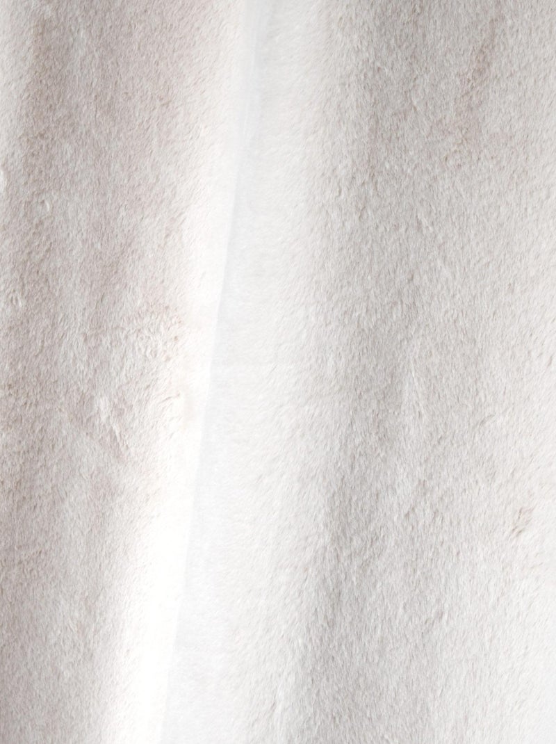 Cortina semi-opaca pelo sintético Beige - Kiabi