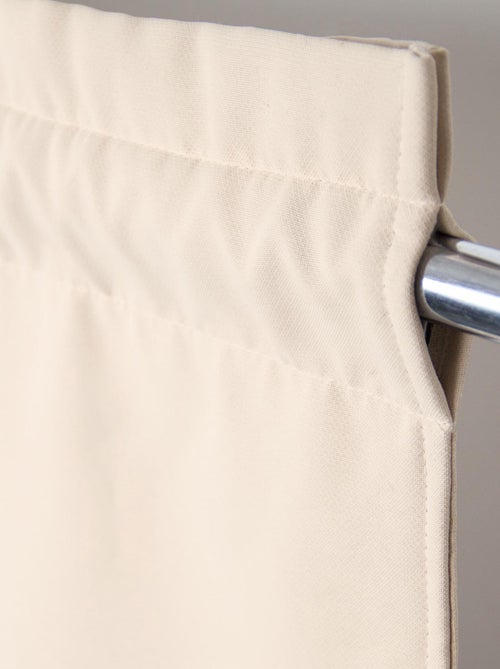 Cortina separadora de ambientes con paso de varilla y trenzado fruncido - Kiabi