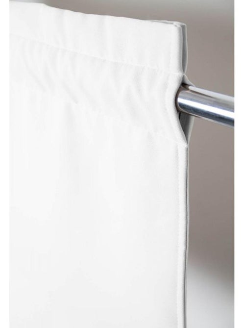 Cortina separadora de ambientes con paso de varilla y trenzado fruncido - Kiabi