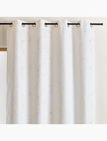 Cortina serigráfica estampada efecto mármol