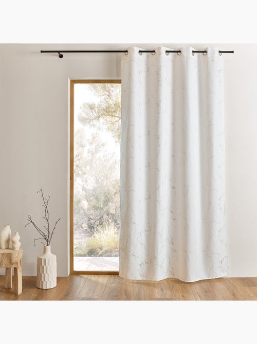 Cortina serigráfica estampada efecto mármol - Kiabi