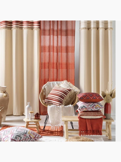 Cortina superior tejida y con flecos - Kiabi