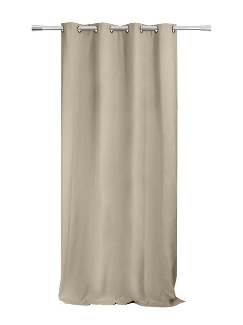 Cortina tamizado de lona lisa - Kiabi