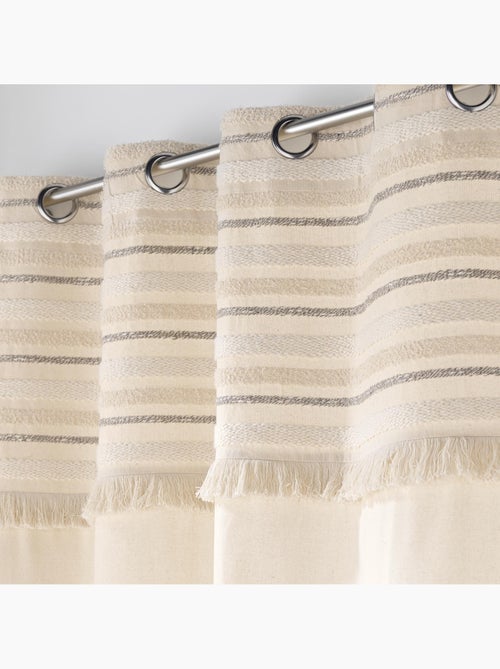 Cortina tamizadora de algodón, instalación fácil y acabados cuidados - Kiabi