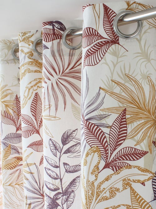 Cortina tamizadora estampado vegetal multicolor - Kiabi