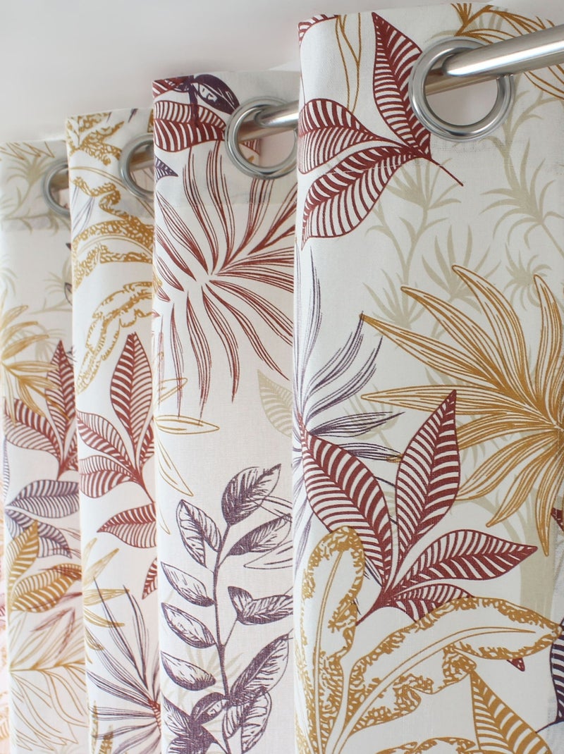 Cortina tamizadora estampado vegetal multicolor Multicolor - Kiabi