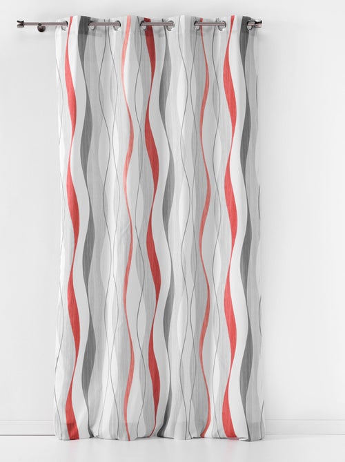 Cortina tamizante con rayas onduladas - Kiabi