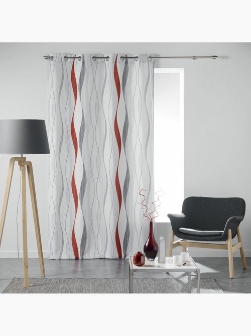 Cortina tamizante con rayas onduladas - Kiabi