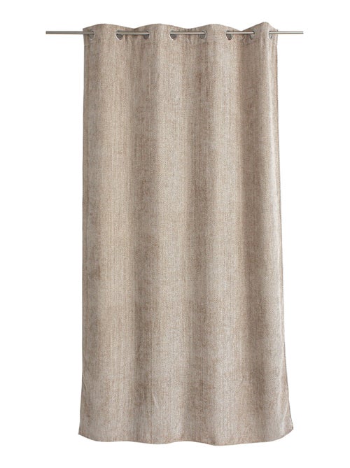 Cortina tamizante de terciopelo con efecto jaspeado - Kiabi