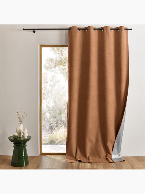 Cortina térmica 100% opaca con ojales y reflector de calor - Kiabi