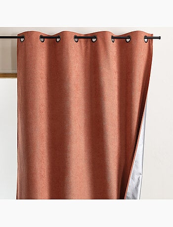 Cortina térmica 100% opaca con ojales y reflector de calor