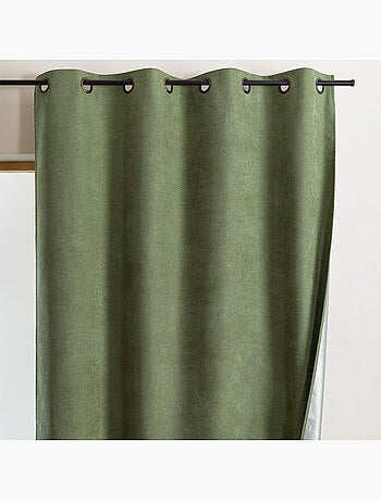 Cortina térmica 100% opaca con ojales y reflector de calor