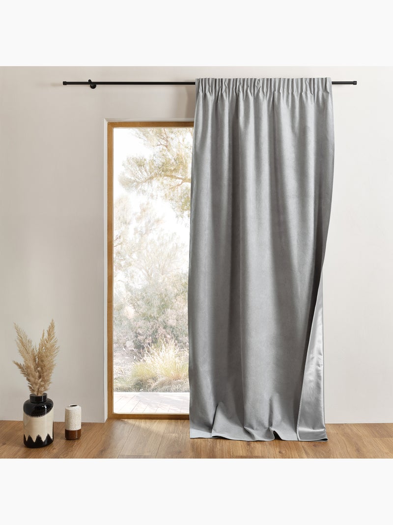 Cortina térmica 3 en 1, oscurecedor y reflector de calor LUZ Gris perla - Kiabi