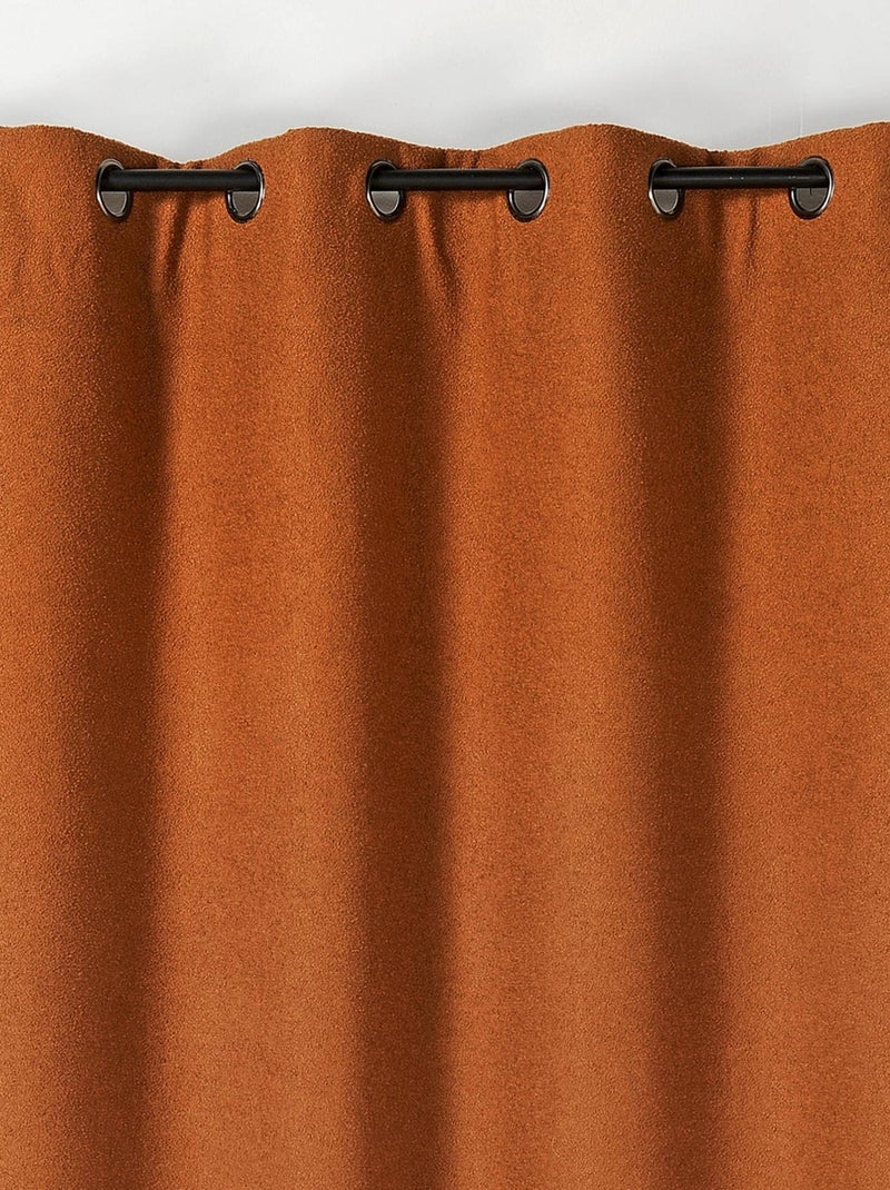 Cortina térmica de estilo rizado Terracota - Kiabi