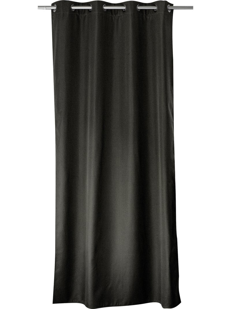 Cortina térmica de microfibra forrada Gris oscuro - Kiabi