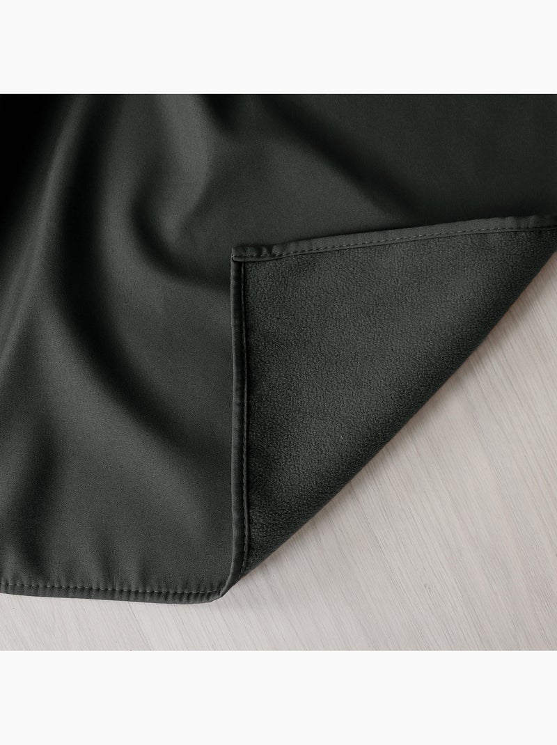 Cortina térmica de microfibra forrada Gris oscuro - Kiabi