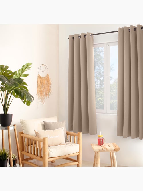 Cortina térmica de microfibra forrada - Kiabi